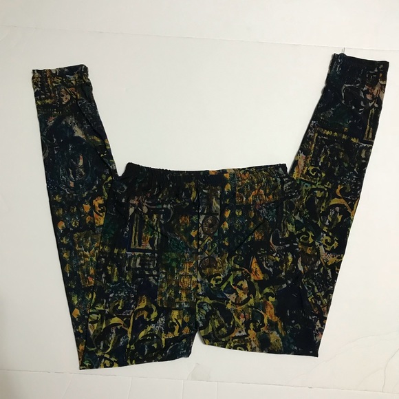 Comfy Artistic Print Fashion Leggings [LE-11] - Picture 3 of 3